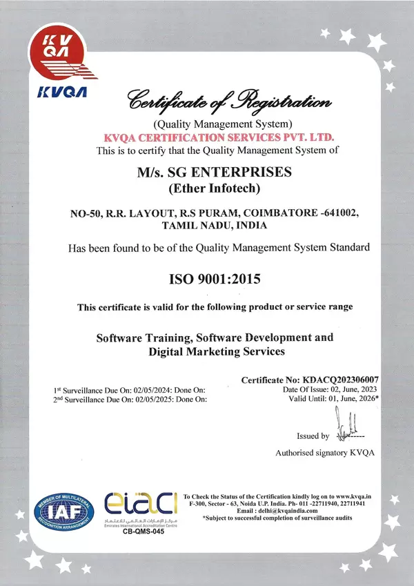 Certification